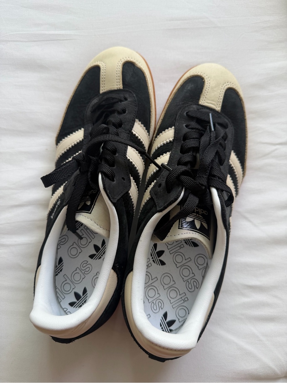 adidas Black and Cream Samba Sneakers - Men's